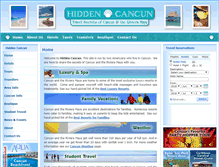 Tablet Screenshot of hiddencancun.com